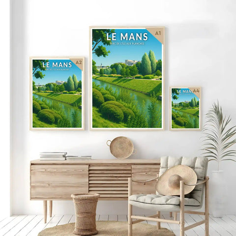 Affiche - Le Mans - Parc de l’Île aux Planches