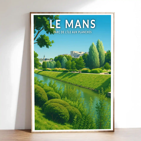Affiche - Le Mans - Parc de l’Île aux Planches
