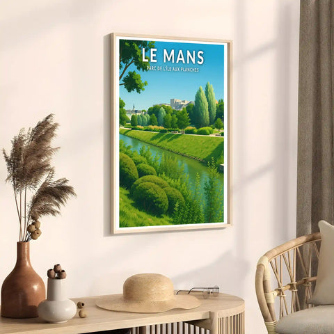 Affiche - Le Mans - Parc de l’Île aux Planches