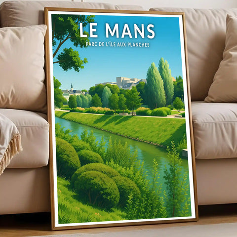 Affiche - Le Mans - Parc de l’Île aux Planches