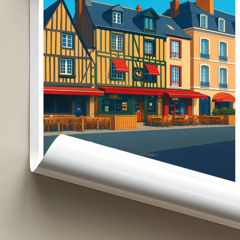 Affiche - Le Mans - Place Saint-Pierre
