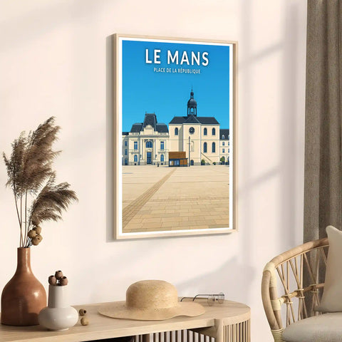 Affiche - Le Mans - Place de la République