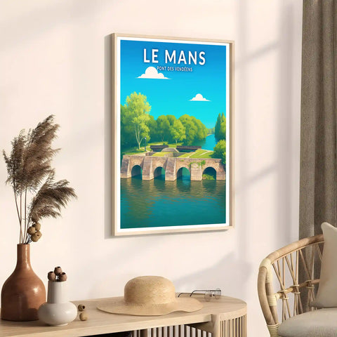 Affiche - Le Mans - Pont des Vendéens