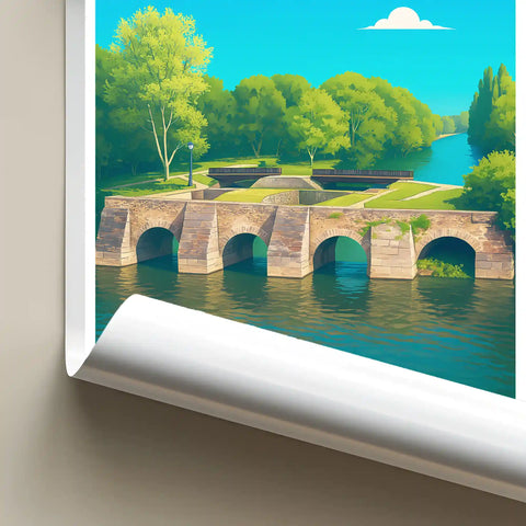 Affiche - Le Mans - Pont des Vendéens