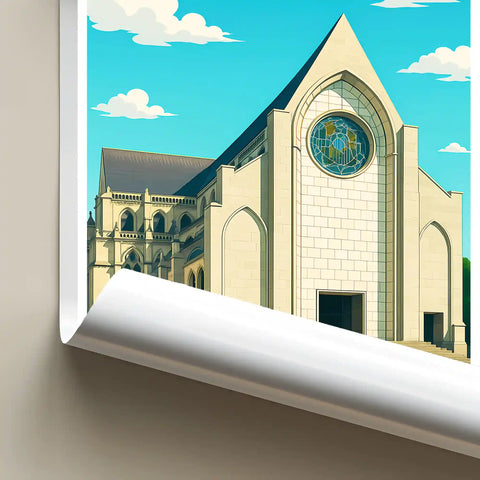 Affiche - Lille - Cathédrale Notre-Dame-de-la-Treille