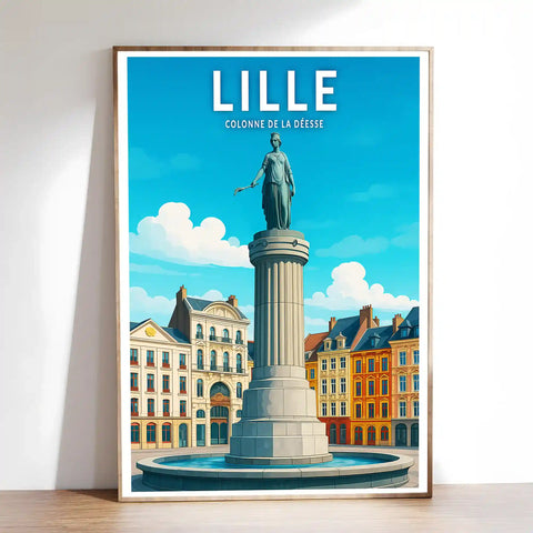 Affiche - Lille - Colonne de la Déesse