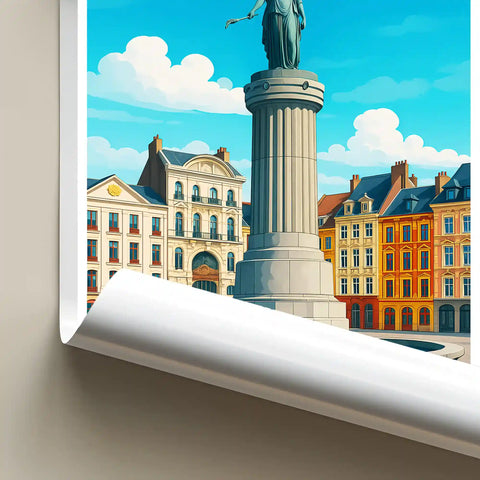 Affiche - Lille - Colonne de la Déesse