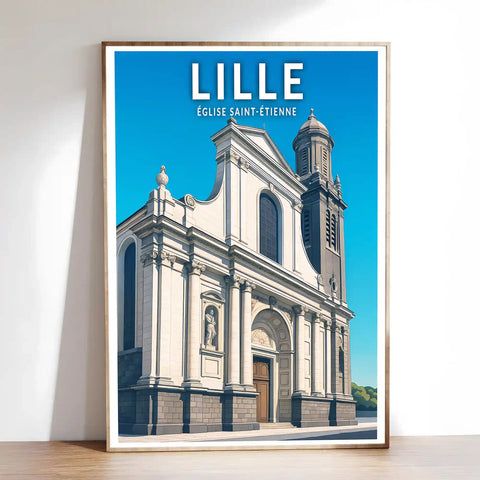 Affiche - Lille - Église Saint-Étienne