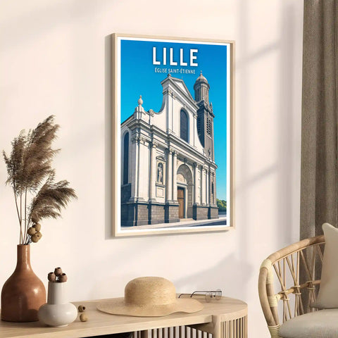 Affiche - Lille - Église Saint-Étienne