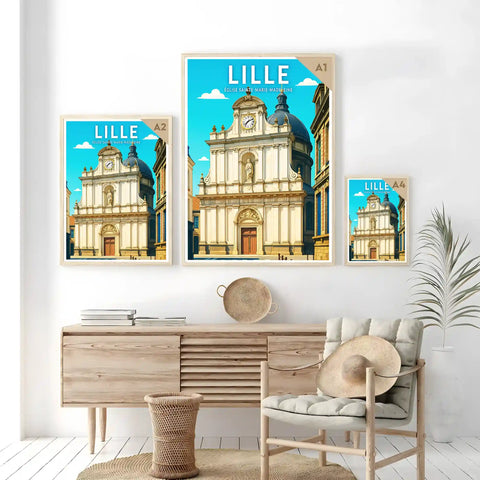 Affiche - Lille - Église Sainte-Marie-Madeleine