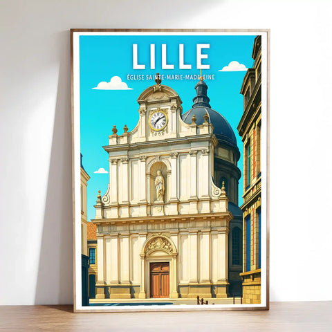 Affiche - Lille - Église Sainte-Marie-Madeleine
