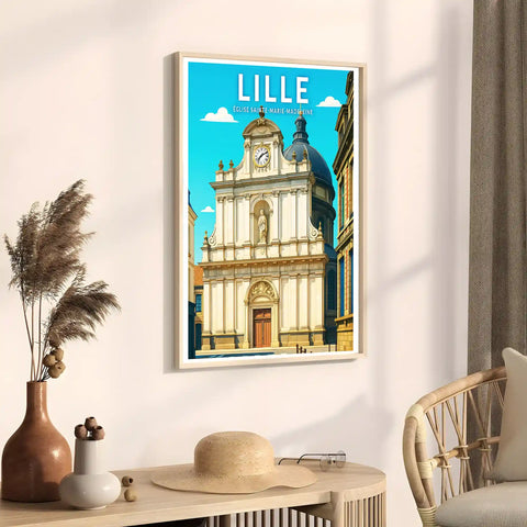 Affiche - Lille - Église Sainte-Marie-Madeleine