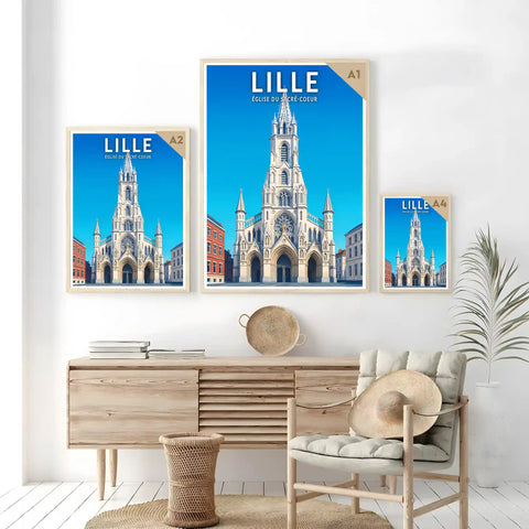 Affiche - Lille - Église du Sacré-Coeur
