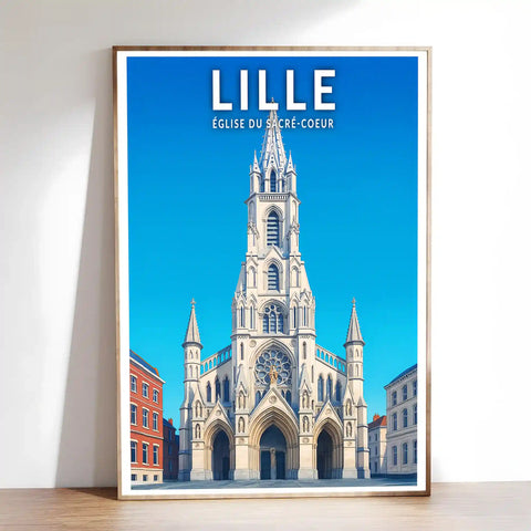 Affiche - Lille - Église du Sacré-Coeur