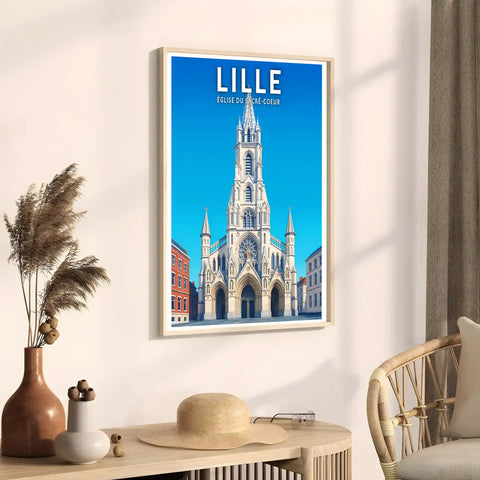 Affiche - Lille - Église du Sacré-Coeur