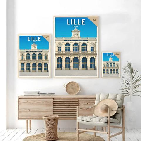 Affiche - Lille - La Gare