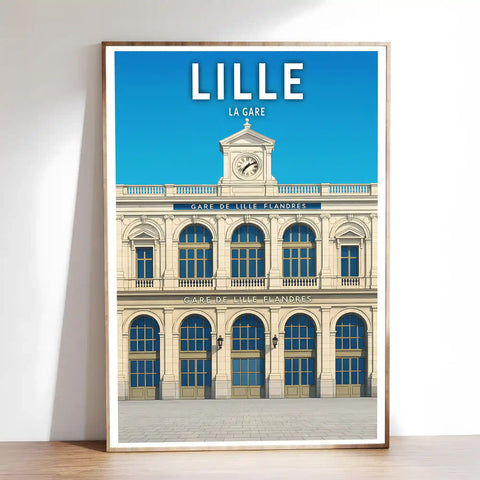 Affiche - Lille - La Gare