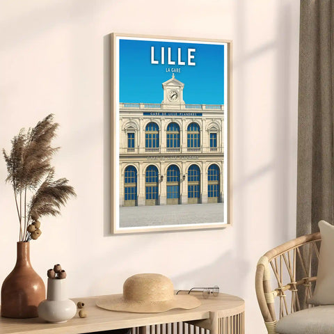 Affiche - Lille - La Gare