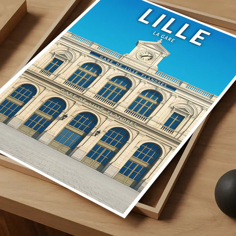 Affiche - Lille - La Gare