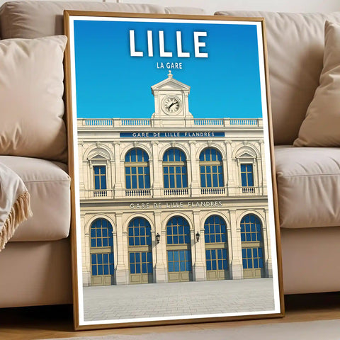 Affiche - Lille - La Gare