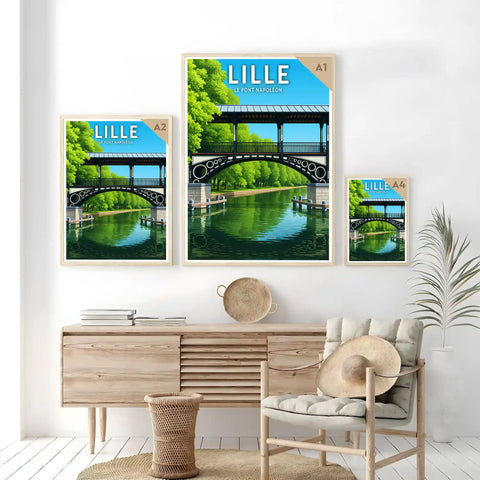 Affiche - Lille - Le Pont Napoléon