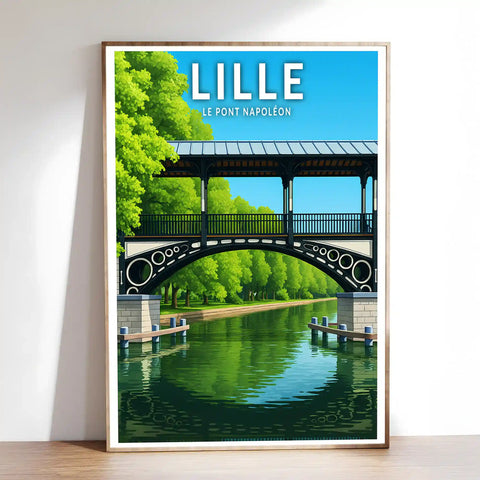 Affiche - Lille - Le Pont Napoléon