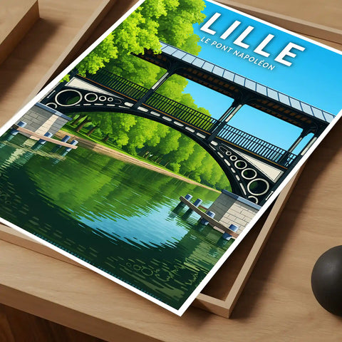 Affiche - Lille - Le Pont Napoléon