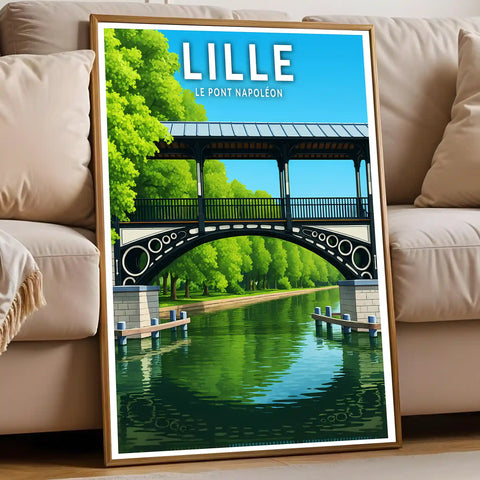 Affiche - Lille - Le Pont Napoléon