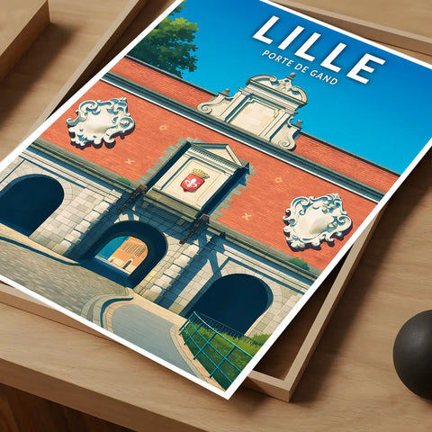 Affiche - Lille - Porte de Gand