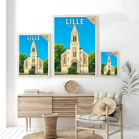 Affiche - Lille - Temple Protestant