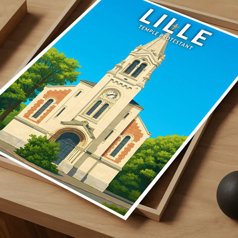 Affiche - Lille - Temple Protestant