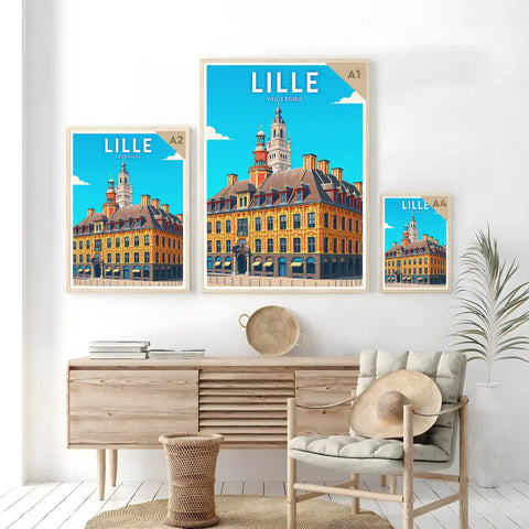 Affiche - Lille - Vieille Bourse