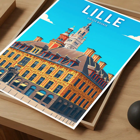 Affiche - Lille - Vieille Bourse