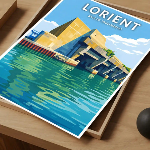 Affiche - Lorient - Base de Sous-Marins