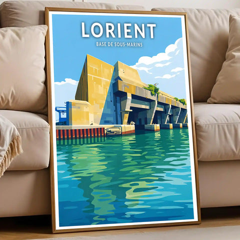 Affiche - Lorient - Base de Sous-Marins
