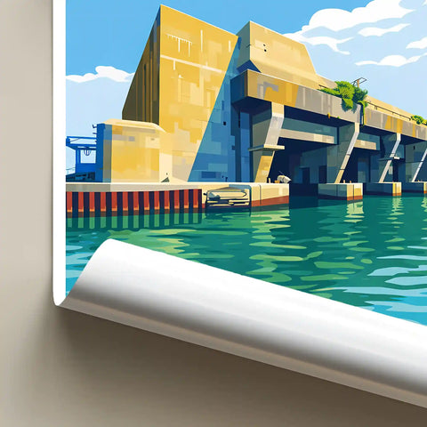 Affiche - Lorient - Base de Sous-Marins