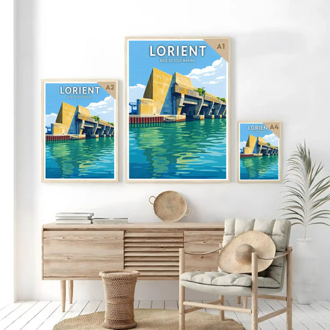 Affiche - Lorient - Base de Sous-Marins