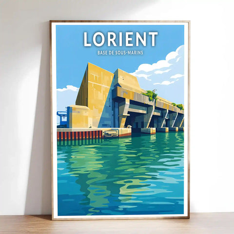 Affiche - Lorient - Base de Sous-Marins