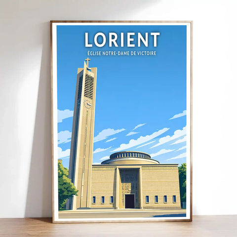 Affiche - Lorient - Église Notre-Dame de Victoire
