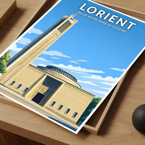 Affiche - Lorient - Église Notre-Dame de Victoire