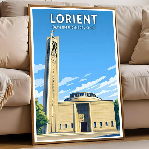 Affiche - Lorient - Église Notre-Dame de Victoire