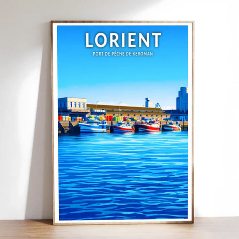 Affiche - Lorient - Port de pêche de Keroman