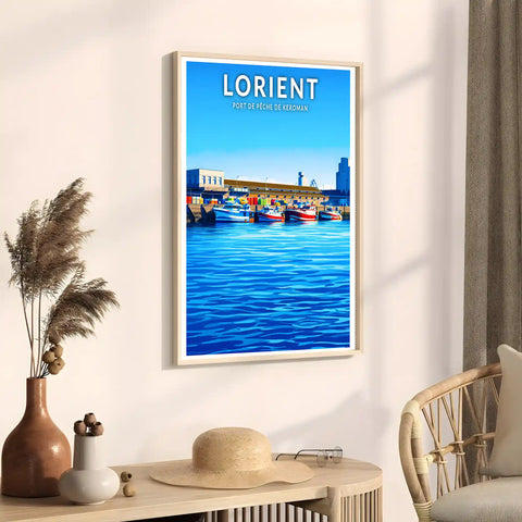 Affiche - Lorient - Port de pêche de Keroman