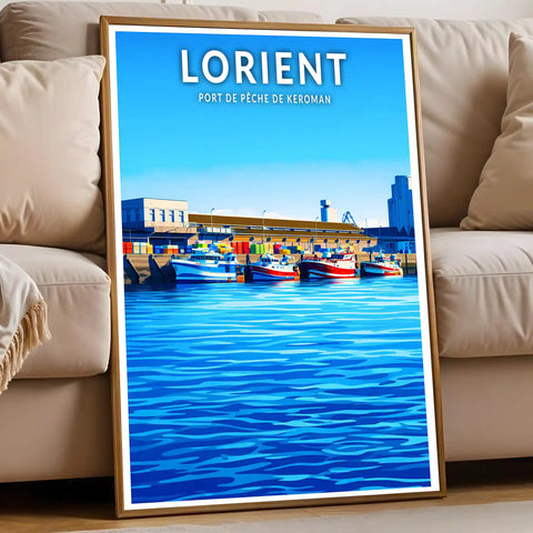 Affiche - Lorient - Port de pêche de Keroman