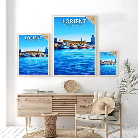 Affiche - Lorient - Port de pêche de Keroman
