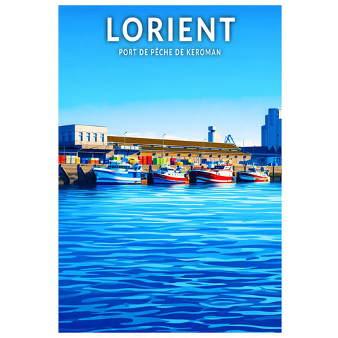 Affiche - Lorient - Port de pêche de Keroman