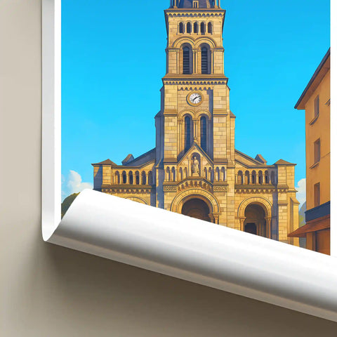 Affiche - Lourdes - Église du Sacré-Coeur