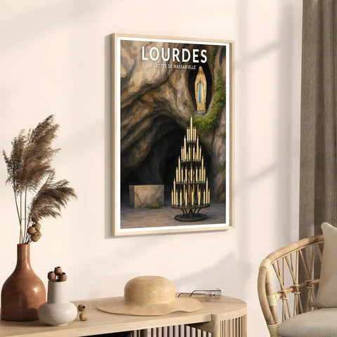Affiche - Lourdes - Grotte de Massabielle