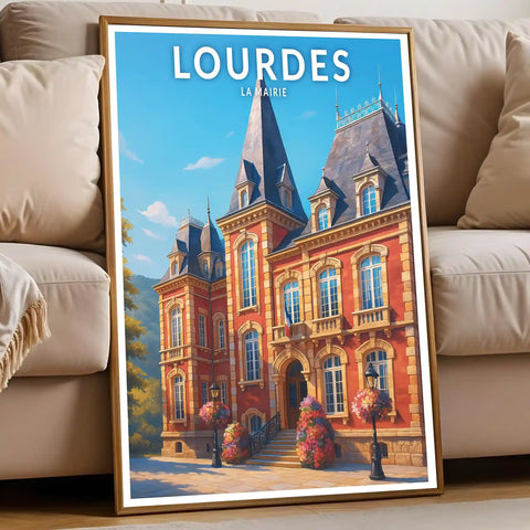 Affiche - Lourdes - La Mairie