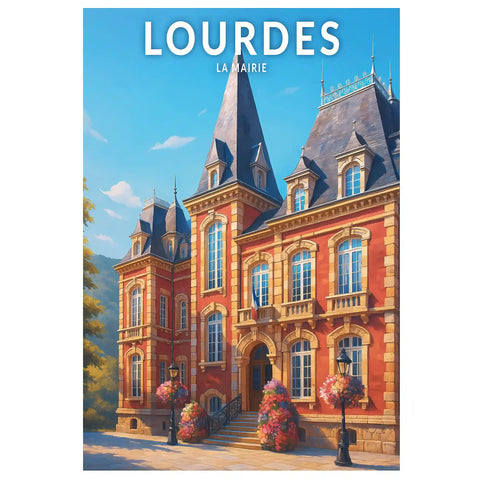 Affiche - Lourdes - La Mairie